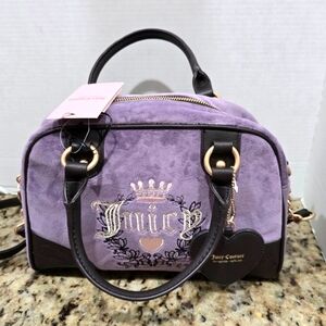 Juicy Couture Violet Heritage Bowler Bag